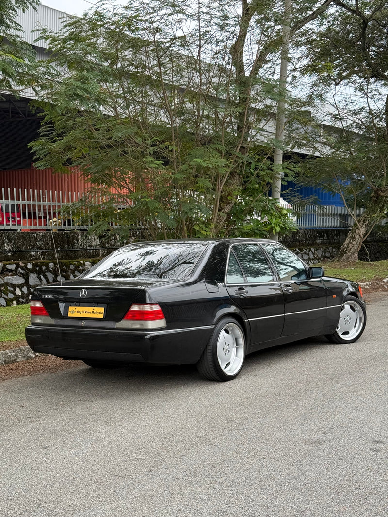 New 19x8.5 Front 19x9.5 Rear ET35 Mercedes Classic Monoblock Design Silver 5x112 (4 Wheels)