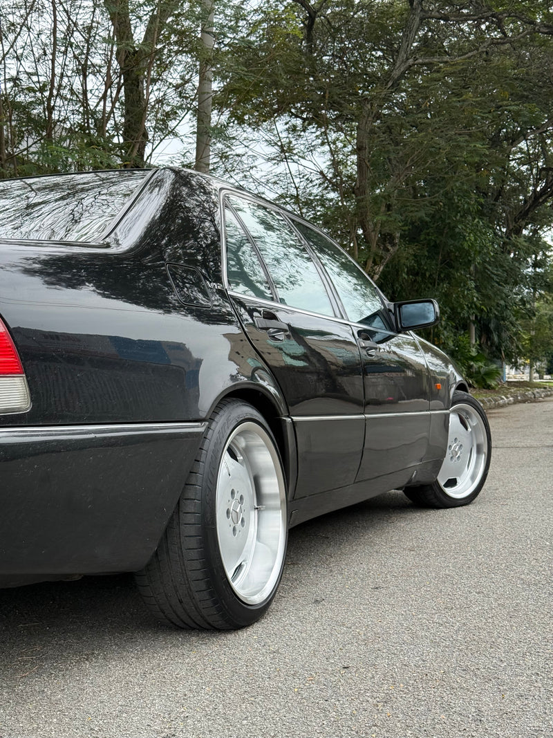 New 19x8.5 Front 19x9.5 Rear ET35 Mercedes Classic Monoblock Design Silver 5x112 (4 Wheels)