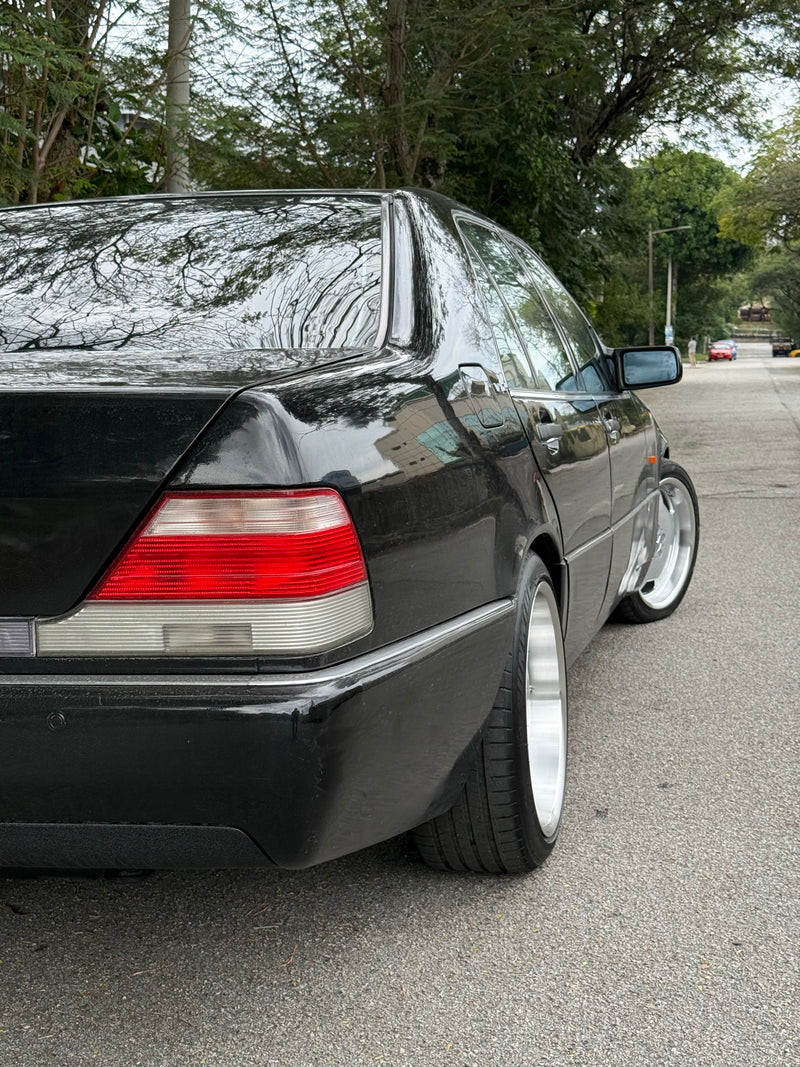 New 19x8.5 Front 19x9.5 Rear ET35 Mercedes Classic Monoblock Design Silver 5x112 (4 Wheels)