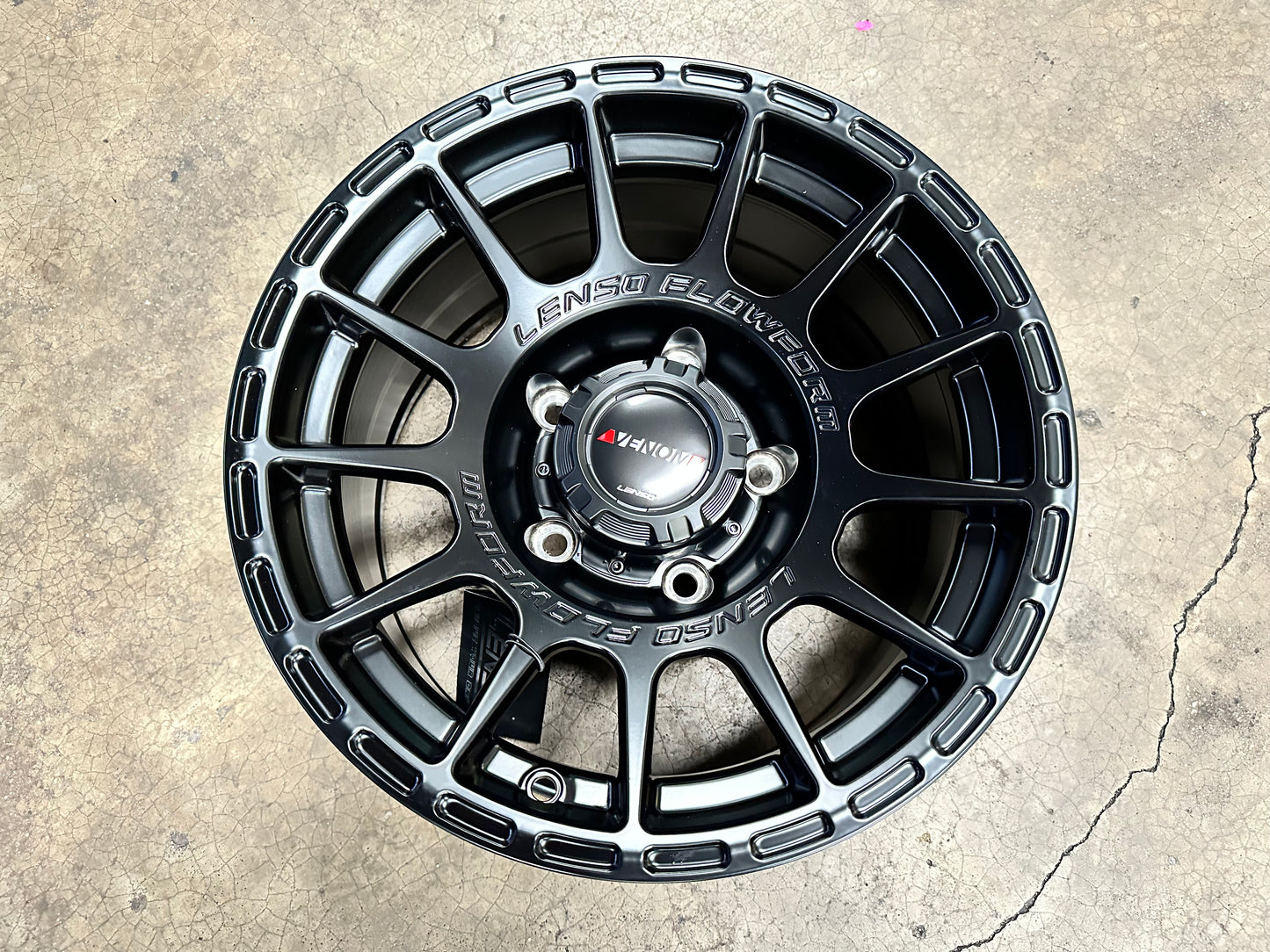 New 15 Lenso Venom 7 Jimny Rim (5 wheel) Black 5X139.7 (5 pcs)