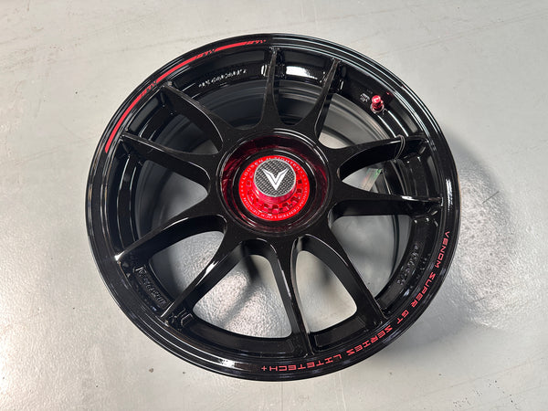 New 16x7 ET35 Lenso VNK Rim (4 wheel) Gloss Black 4x114.3