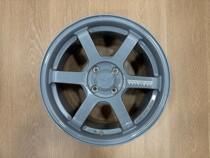 New 16X7 ET40 AOW Flow Formed TE37 Sonic Rim (4 wheel) Arm Grey (WE) 4X100