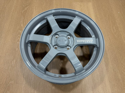 New 16X7 ET40 AOW Flow Formed TE37 Sonic Rim (4 wheel) Arm Grey (WE) 4X100