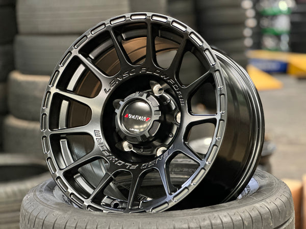 New 15 Lenso Venom 7 Jimny Rim (5 wheel) Black 5X139.7 (5 pcs)