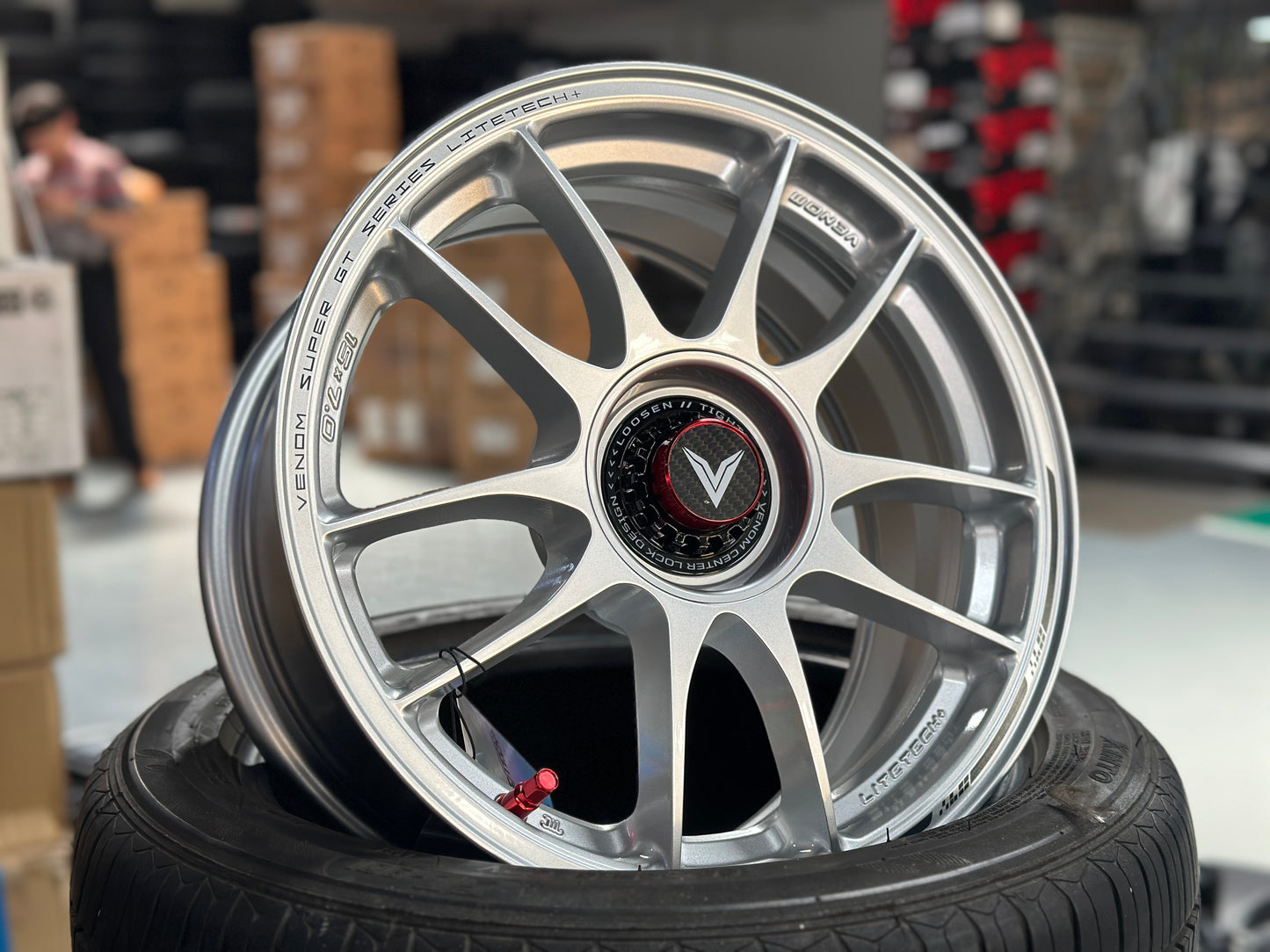 NEW 15X7 ET35 Lenso VNK Rim (4 wheel) 4X100 Silver