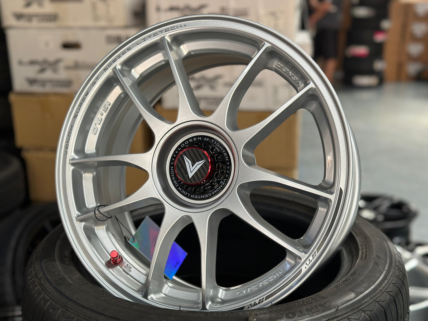 NEW 15X7 ET35 Lenso VNK Rim (4 wheel) 4X100 Silver