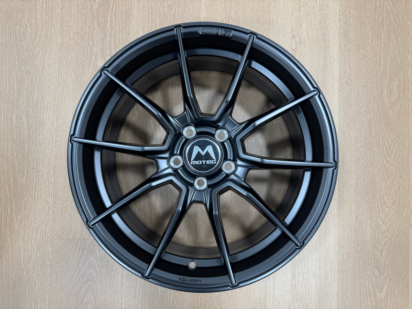 NEW 18X8 ET45 Motec MCR2 Rim (4 wheel) Matte Black 5X112