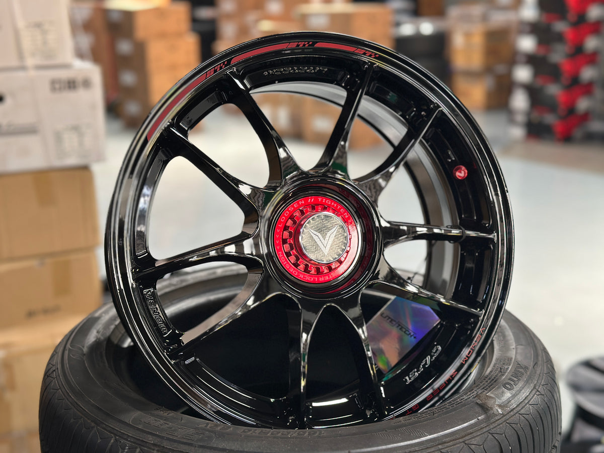 NEW 15x7 ET35 Lenso VNK Rim (4 wheel) 4X100 Black