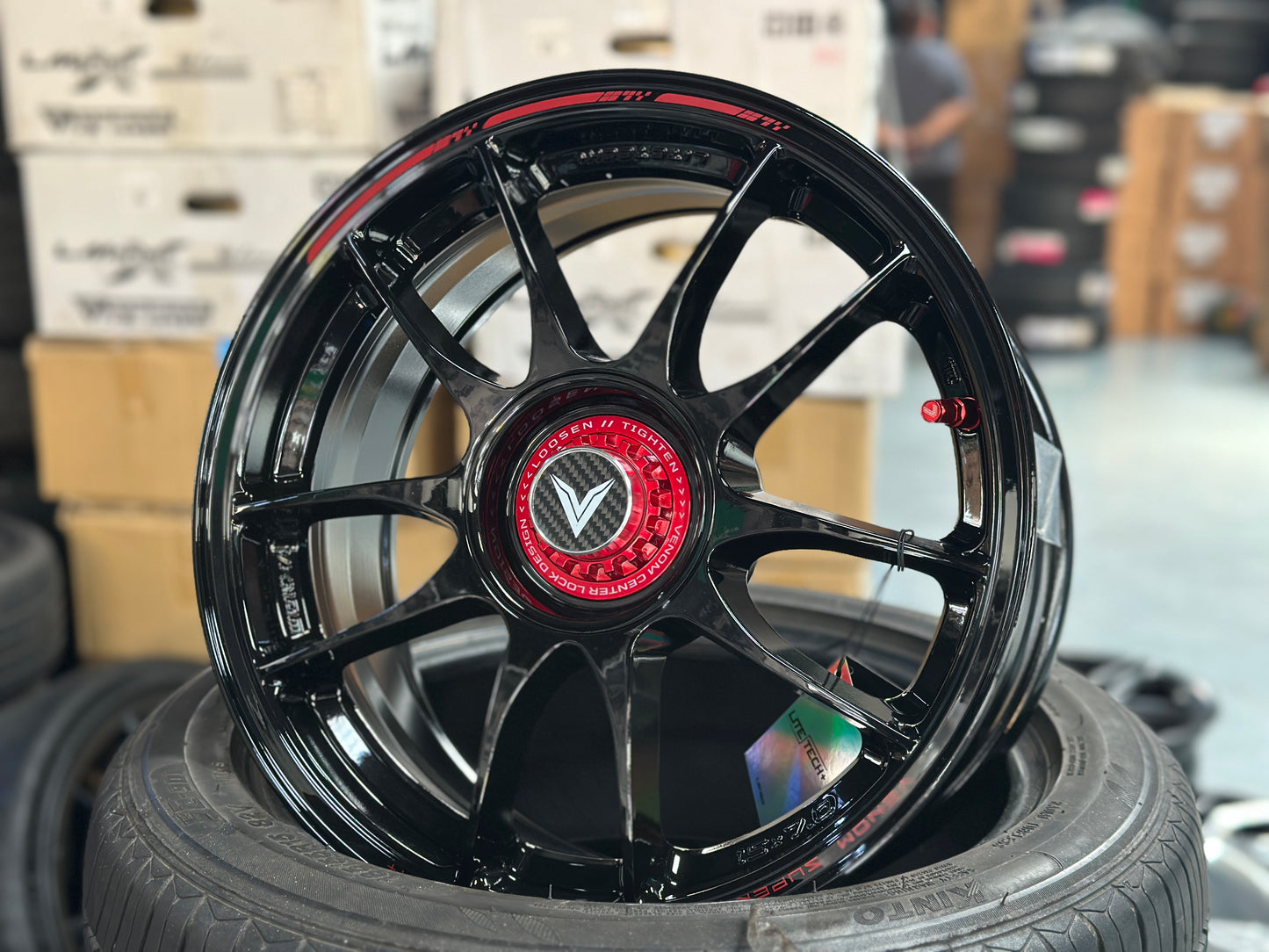 NEW 15x7 ET35 Lenso VNK Rim (4 wheel) 4X100 Black