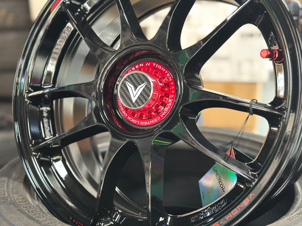 NEW 15x7 ET35 Lenso VNK Rim (4 wheel) 4X100 Black