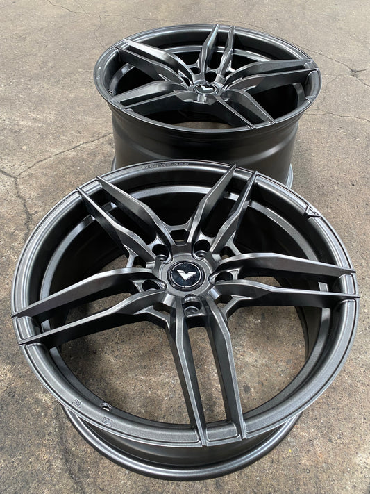 New 20x8.5 ET45 20x11 ET55 Vorsteiner VFF110 (4 wheel) 5x130 Matte Grey