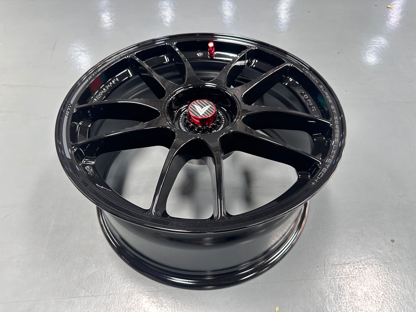 NEW 18x8.5 ET35 Lenso VNK (4 wheel) 5X114.3 Black