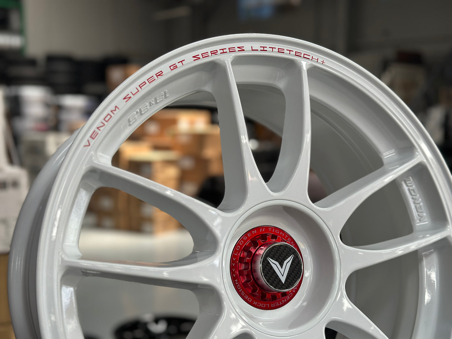 NEW 18x8.5 ET35 Lenso VNK (4 wheel) 5X114.3 White