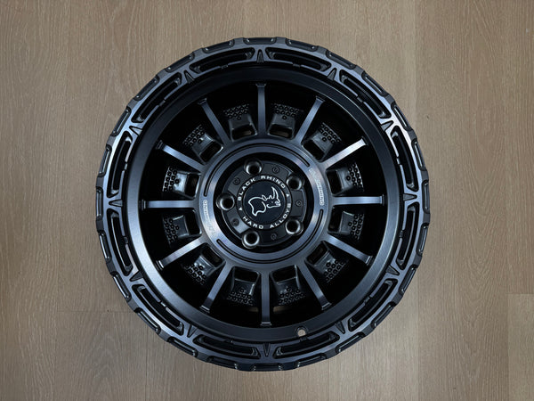 NEW 17X9J ET-12 Black Rhino Legion Rim (4 Wheel) Matte Black Grey Tint 5X127