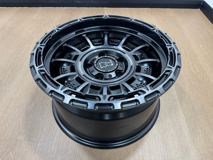 NEW 17X9J ET-12 Black Rhino Legion Rim (4 Wheel) Matte Black Grey Tint 5X127