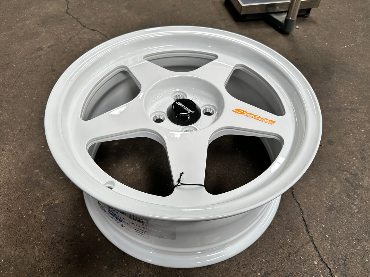 New 17X8 ET40 NK Performance Spoon Design Rim (4 wheel) Gloss White 4X100