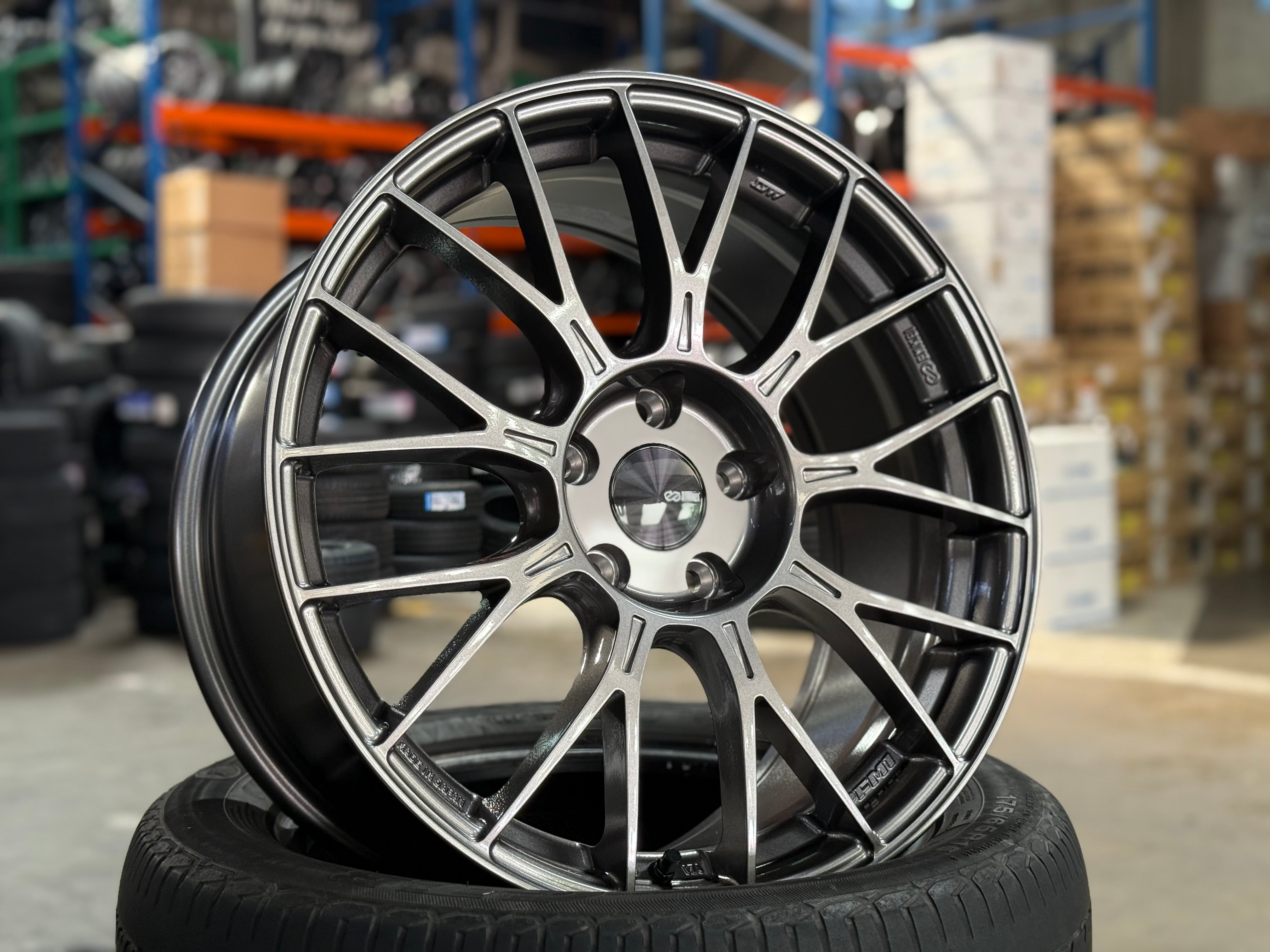 ENKEI PFM1　18インチ7.5J +48　215/45r18　114.3 New 18x8.5 ET45 ENKEI Racing PFM1 Japan Rim (4 wheel) Dark Silver