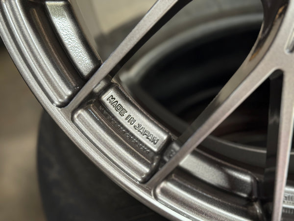 New 18x8.5 ET45 ENKEI Racing PFM1 Japan Rim (4 wheel) Dark Silver 5x114.3