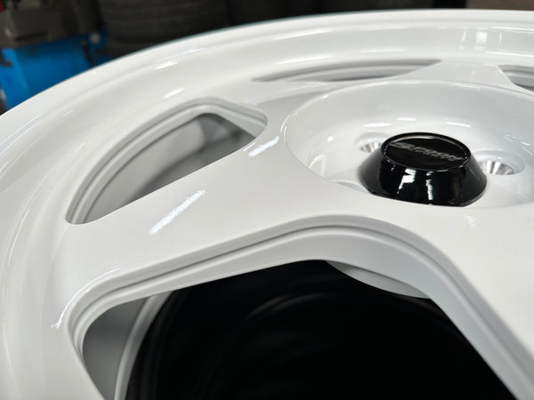 New 17X8 ET40 NK Performance Spoon Design Rim (4 wheel) Gloss White 4X100
