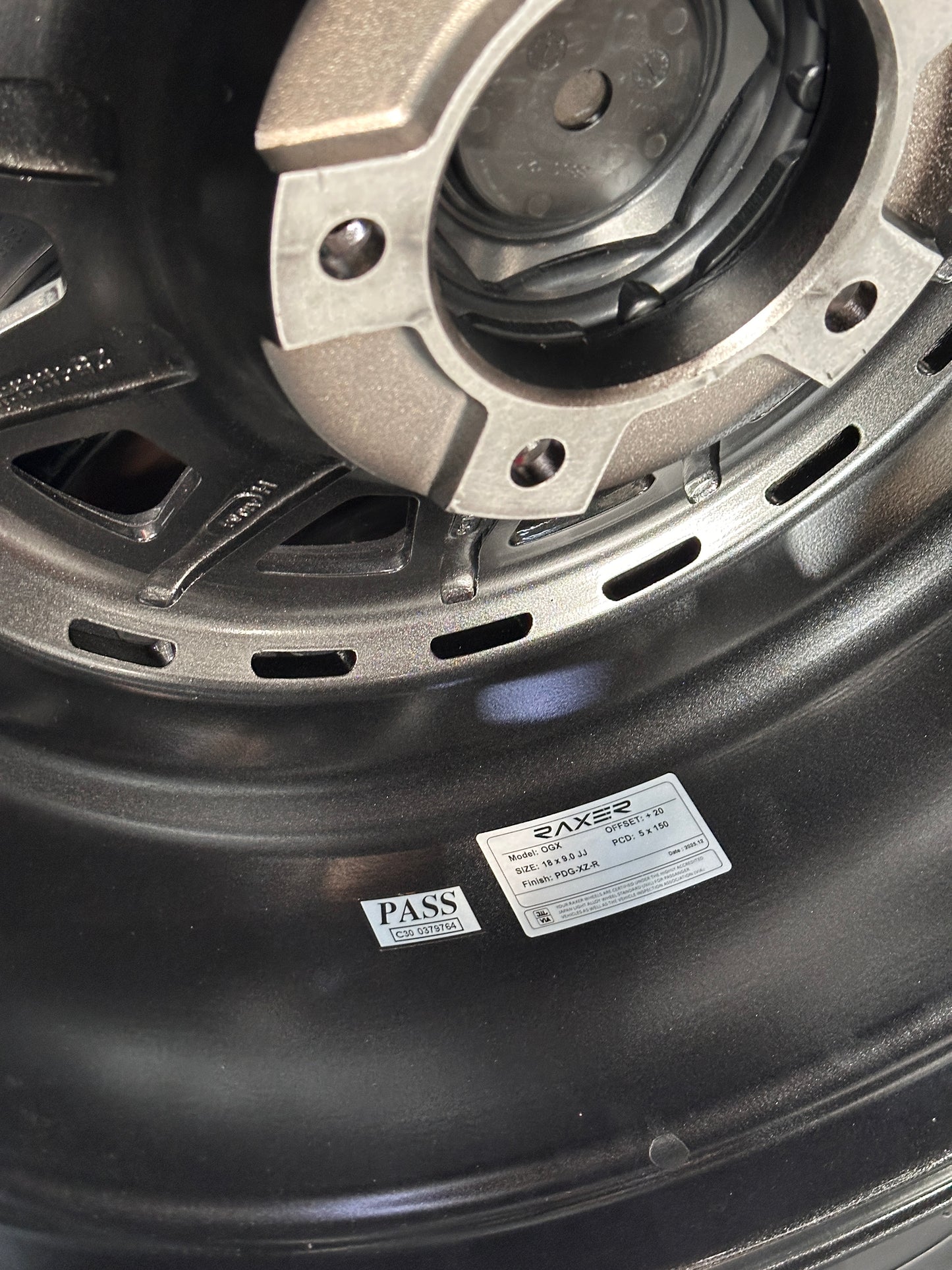NEW 18X9 ET20 Raxer OGX 5X150 (4 wheel) Dark Graphite