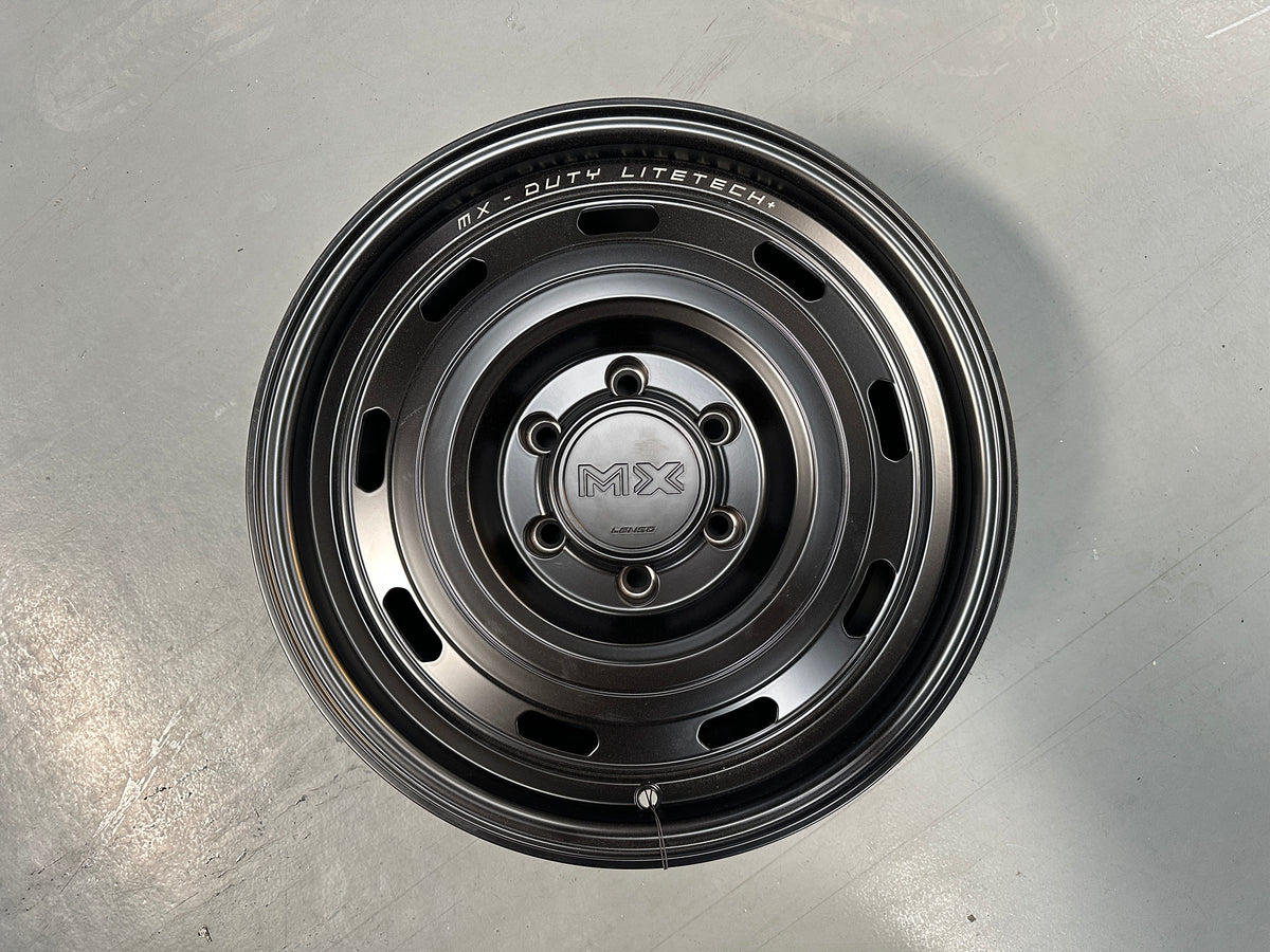 New 17X8.5 ET20 Lenso Duty Rim (4 wheel) Matt Black 6X139.7