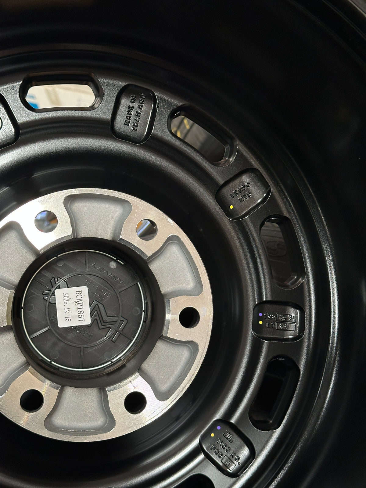 New 17X8.5 ET20 Lenso Duty Rim (4 wheel) Matt Black 6X139.7
