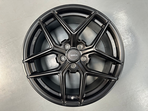 NEW 18X8 ET45 Sparco FF3 (4 wheel) 5X112 Matt Black