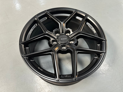 NEW 18X8 ET45 Sparco FF3 (4 wheel) 5X112 Matt Black