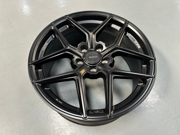 NEW 18X8 ET45 Sparco FF3 (4 wheel) 5X112 Matt Black