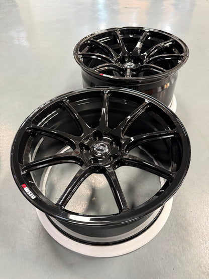 New 20x10 ET35 20x11 ET15 Overdrive Forged Nismo R35 (4 wheel) Black 5x114.3