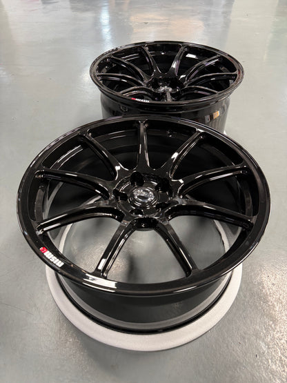 New 20x10 ET35 20x11 ET15 Overdrive Forged Nismo R35 (4 wheel) Black 5x114.3