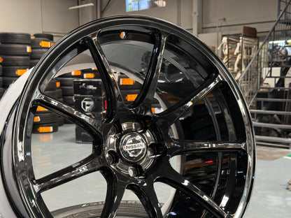 New 20x10 ET35 20x11 ET15 Overdrive Forged Nismo R35 (4 wheel) Black 5x114.3