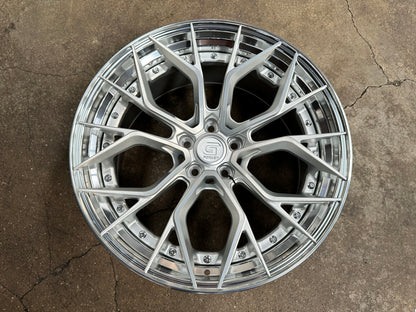 New 20x8.5 ET30 20x10 ET40 G Forged GF09 (4 wheel) 5x114.3 Silver