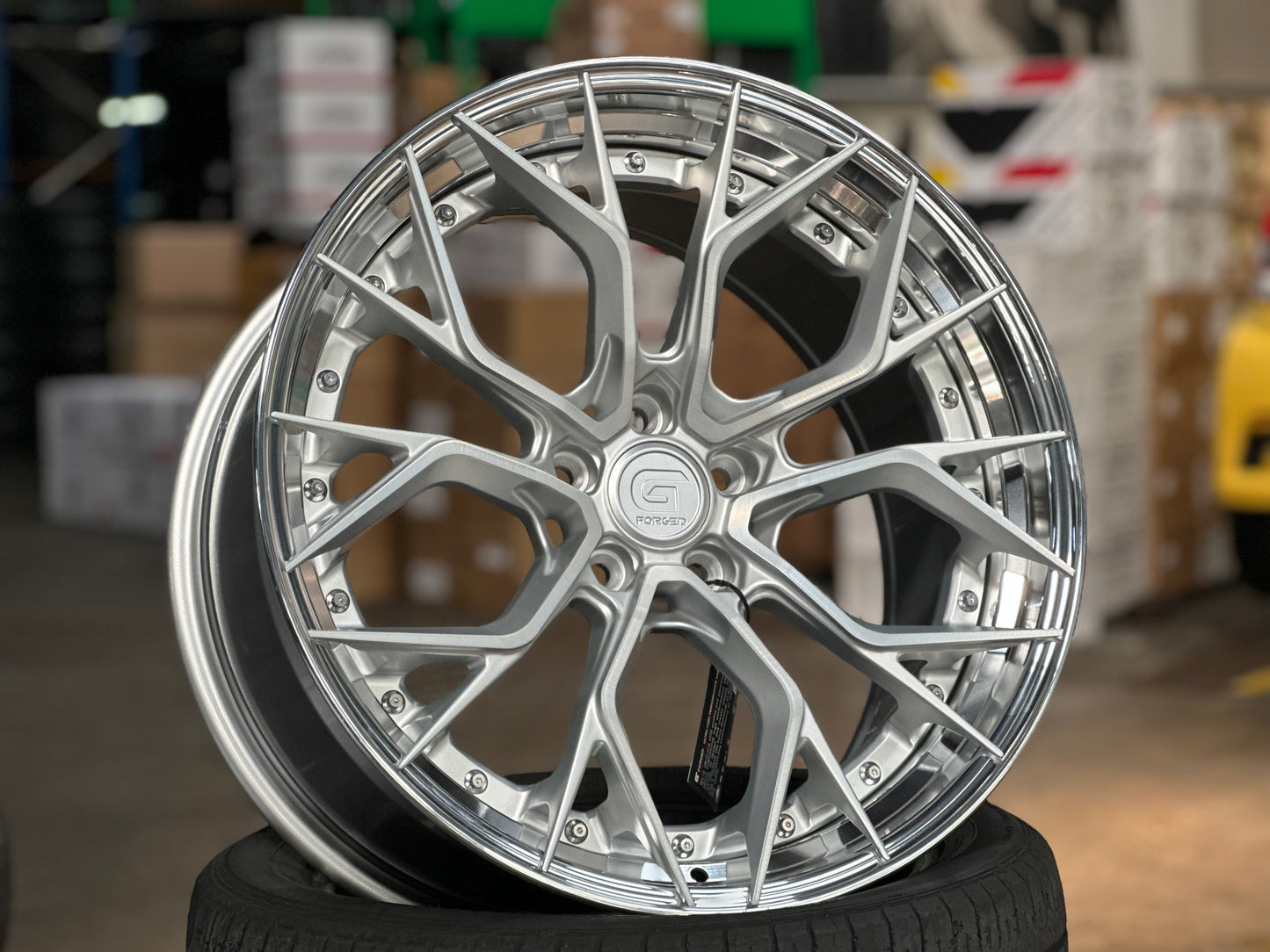 [Bundle] 20x8.5 ET30 G Forged GF09 (2 wheel) 5x112 Gloss Silver