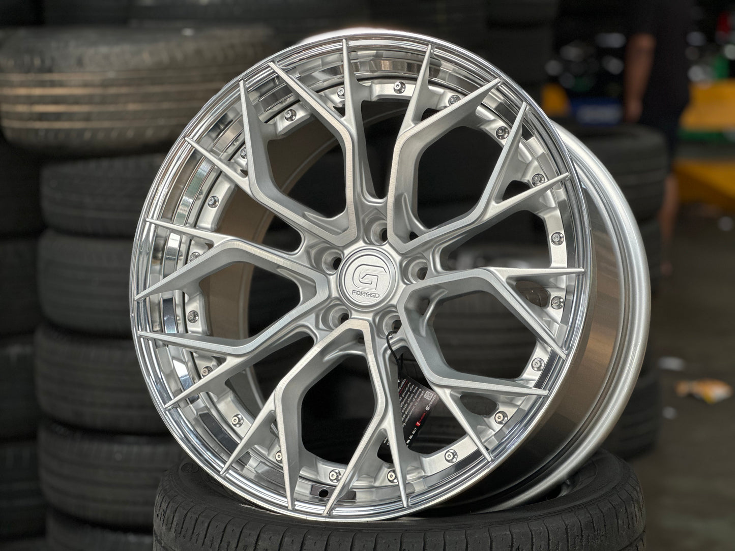 [Bundle] 20x10 ET40 G Forged GF09 (2 wheel) 5x112 Gloss Silver