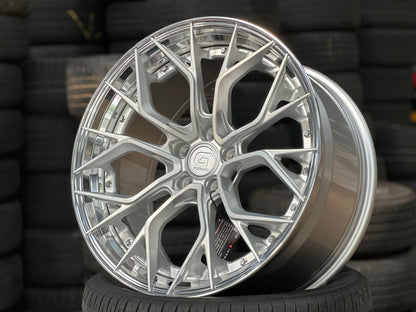 New 20x8.5 ET30 20x10 ET40 G Forged GF09 (4 wheel) 5x114.3 Silver