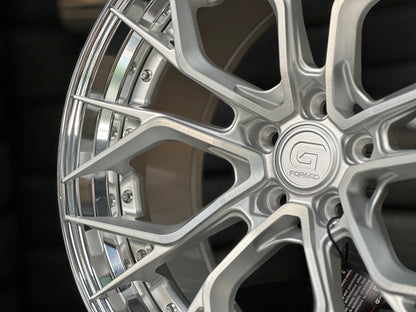 New 20x8.5 ET30 20x10 ET40 G Forged GF09 (4 wheel) 5x114.3 Silver