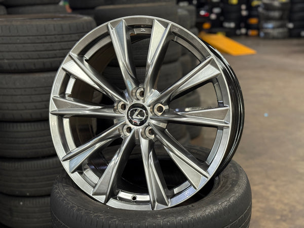 New 19x8 ET35 RS Lexus Toyota RX (4 wheel) 5x114.3 Hyper Black