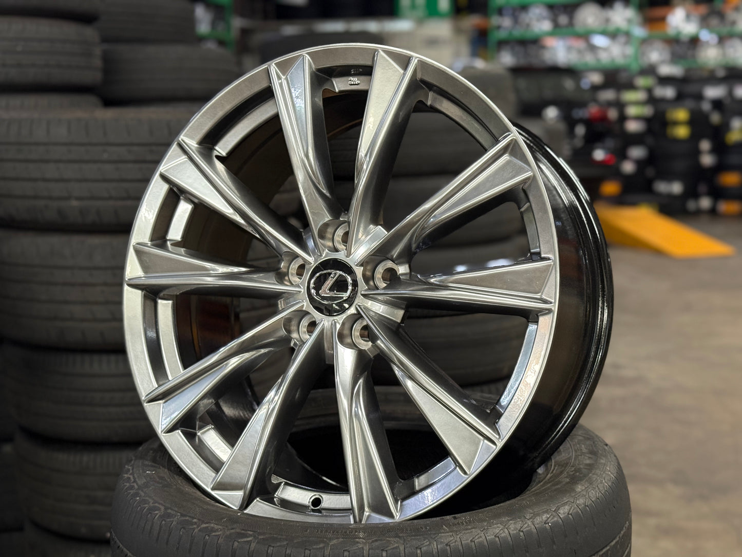 New 19x8 ET35 RS Lexus Toyota RX (4 wheel) 5x114.3 Hyper Black