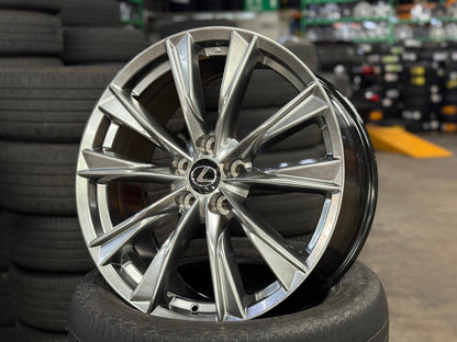 New 19x8 ET35 RS Lexus Toyota RX (4 wheel) 5x114.3 Hyper Black