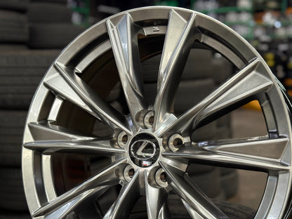 New 19x8 ET35 RS Lexus Toyota RX (4 wheel) 5x114.3 Hyper Black