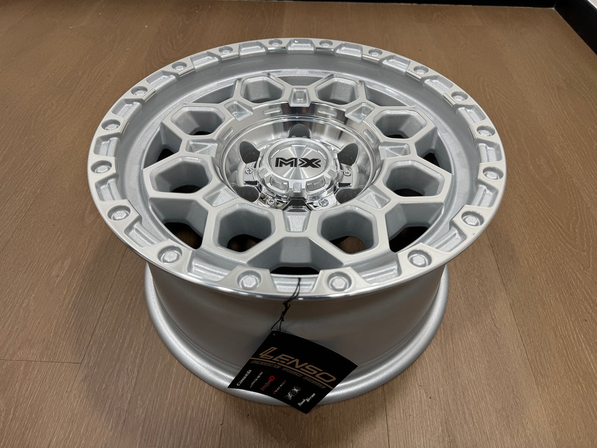 New 16X8 ET0 Lenso Robust Rim (4 wheel) Gloss Silver 6X139.7