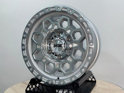 New 16X8 ET0 Lenso Robust Rim (4 wheel) Gloss Silver 6X139.7