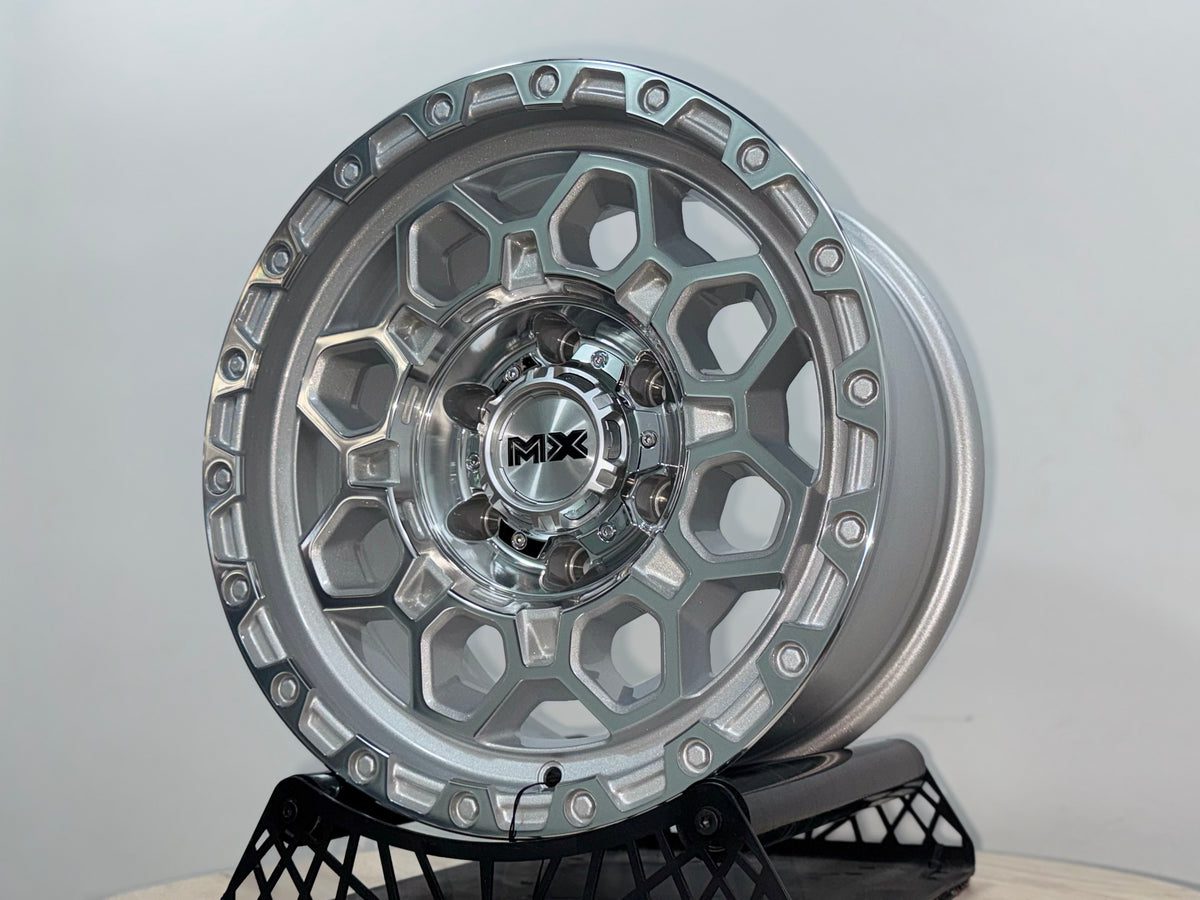 New 16X8 ET0 Lenso Robust Rim (4 wheel) Gloss Silver 6X139.7