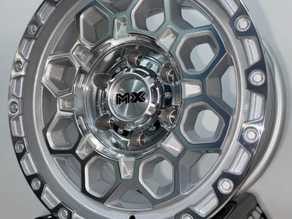 New 16X8 ET0 Lenso Robust Rim (4 wheel) Gloss Silver 6X139.7