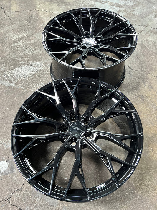 New 20x8.5 ET42 20x10 ET38 ASGA ARF10 (4 wheel) 5x114.3 Gloss Black