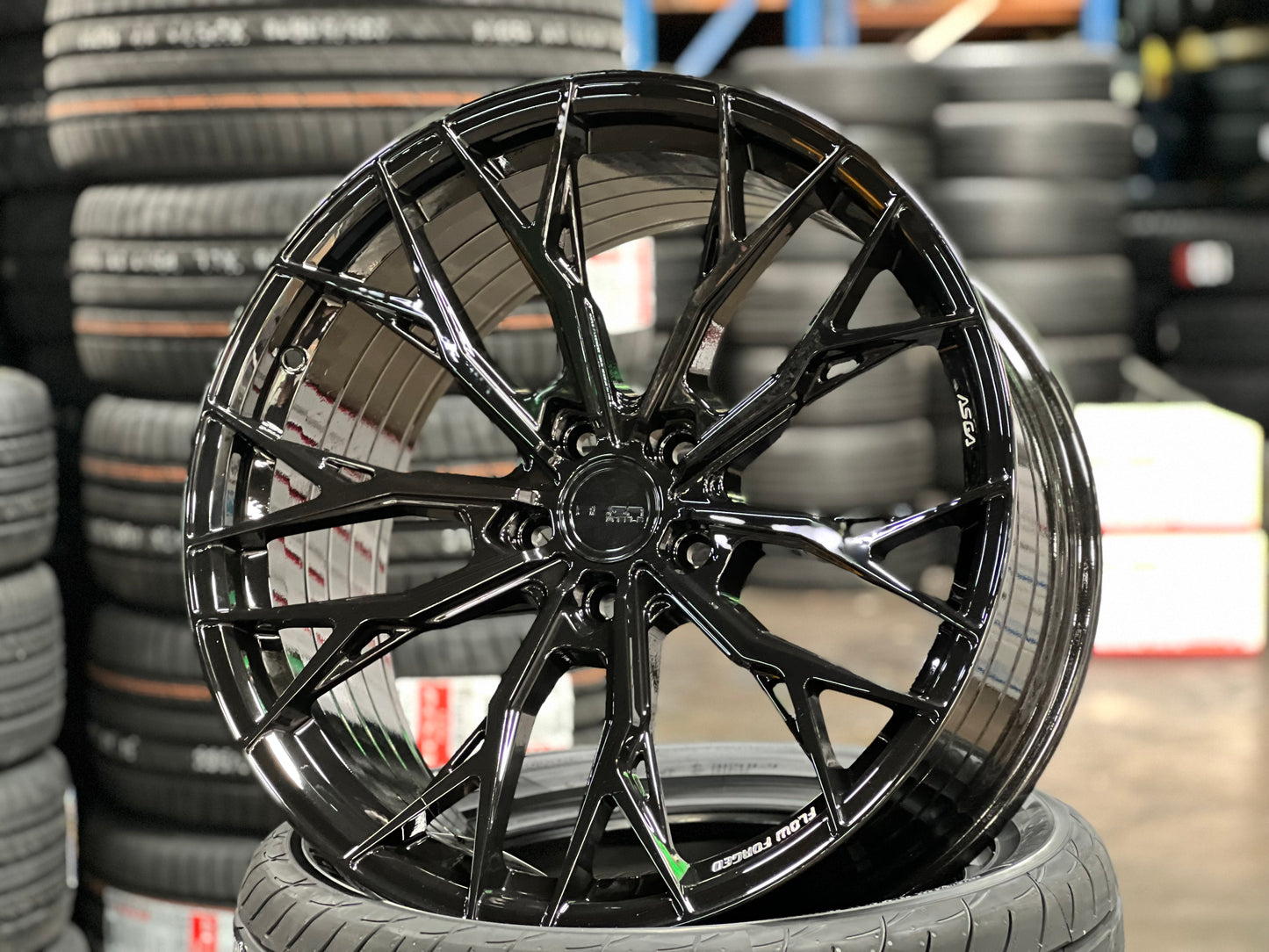 New 20x8.5 ET42 20x10 ET38 ASGA ARF10 (4 wheel) 5x114.3 Gloss Black