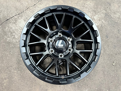 New 16x8.5 ET0 Lenso CEZAR Rim (4 wheel) Black 6x139.7