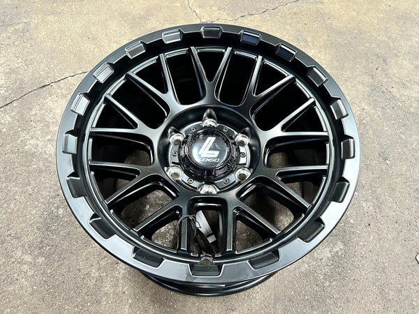 New 16x8.5 ET0 Lenso CEZAR Rim (4 wheel) Black 6x139.7