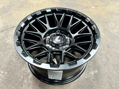 New 16x8.5 ET0 Lenso CEZAR Rim (4 wheel) Black 6x139.7